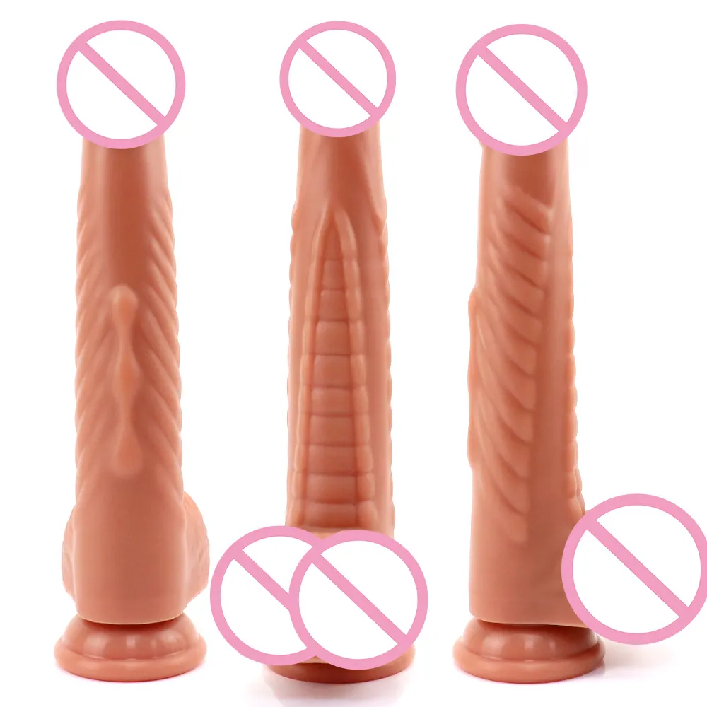 Comprimento total 8.66 inch penis sex toys para mulher dildo para homens macio simulado pênis com poderosas ventosas