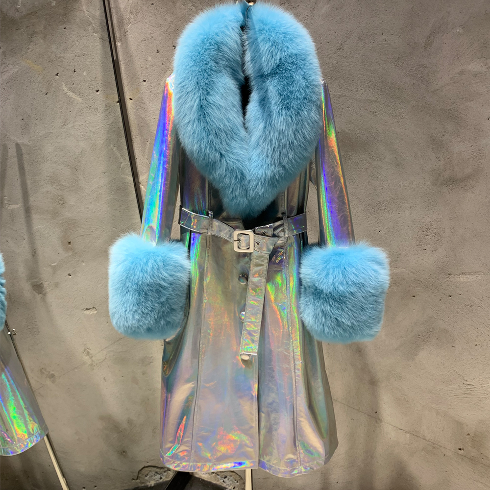 Shiny Silver+Light Blue Fox