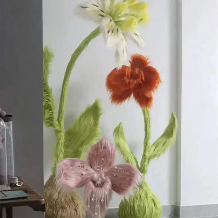 I243 peluche fiori giganti artificiali disposizione creativa varie forme per l'esposizione della finestra