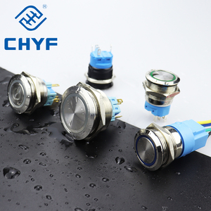 CHYF 8MM 12MM 16MM 19MM 22MM Ip65 chiave ascensore elettrico impermeabile Led metallo momentaneo potere Mini interruttore a pulsante - Product Image 2