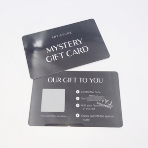 Impresión personalizada PVC plástico regalo Scratch Code Voucher Cards con código de barras - Product Image 3