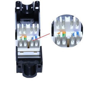 OEM RJ45 Cat6 180度UTP非屏蔽模块化梯形插孔，用于网络FTP连接器和接线板模块 - Product Image 4