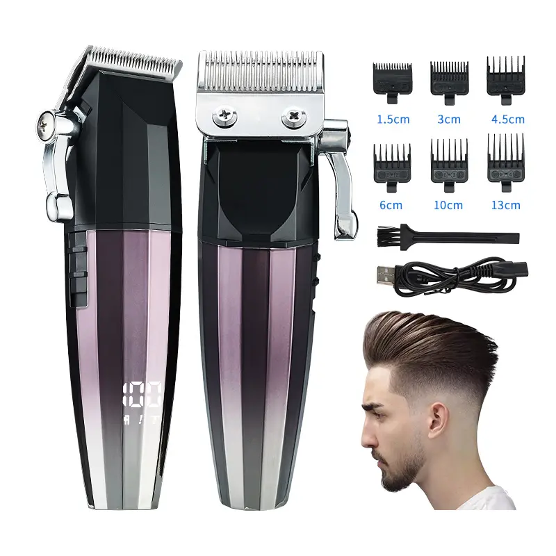 理髪店供給プロフェッショナル強力な電気男性ヘアシェーバークリッパーヘアカットマシン