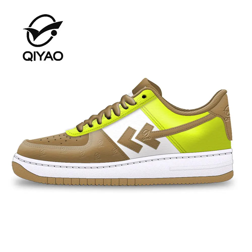 OEM Fabricantes Original Personalizado Autêntico Couro Genuíno Atacado Personalização Logotipo dos homens Casual Sneakers Board Shoes