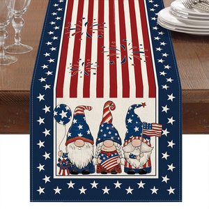 รักชาติวันเอกราชที่สี่ของศูนย์ตาราง july 4th วิ่งของธงอเมริกัน july ตกแต่งตาราง - Product Image 4