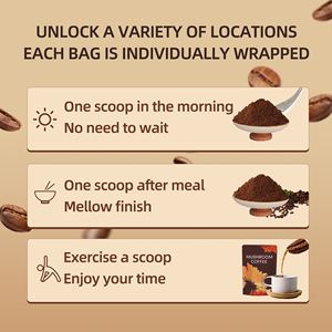 Грибы кофе 10 в 1 6 в 1 Арабской кофейной смеси Кордицепс Рейши грибы ароматный Шоколад горький вкус растительные экстракты - Product Image 4