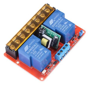 Relé de control Relé de dos canales de alta potencia DC5V, módulo de interruptor de nivel alto y bajo, 30A, AC100V-250V - Product Image 1