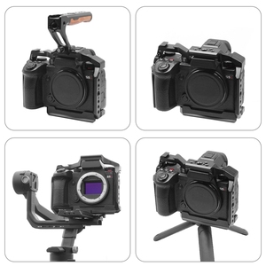 PULUZ के लिए <span class=keywords><strong>Panasonic</strong></span> <span class=keywords><strong>Lumix</strong></span> DC-S5 द्वितीय/DC-S5 IIX धातु कैमरा पिंजरे एल्यूमीनियम मिश्र धातु कैमरा पिंजरे किट 1/4 पेंच छेद - Product Image 6