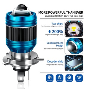 Fabrika sıcak satış motosiklet M1 led far S2 BA20D H6 HS1 H4 LED projektör far Mini led sis farları - Product Image 5