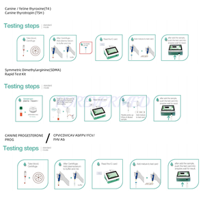 7 inç ekran Poct Vet Immunoassay Immunofluorescence analizörü 30 test öğeleri yazıcı ile analiz - Product Image 5