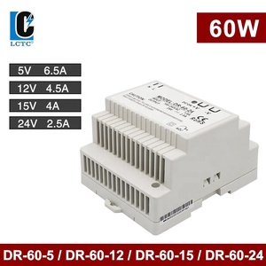 60W 5V 12V 15V 24V Ausgangs spannung DR-60 Serie 2.5A 4A 5A 6.5A Schienen typ Schalt netzteil mit kleinem Volumen Gleichstrom transformator - Product Image 2