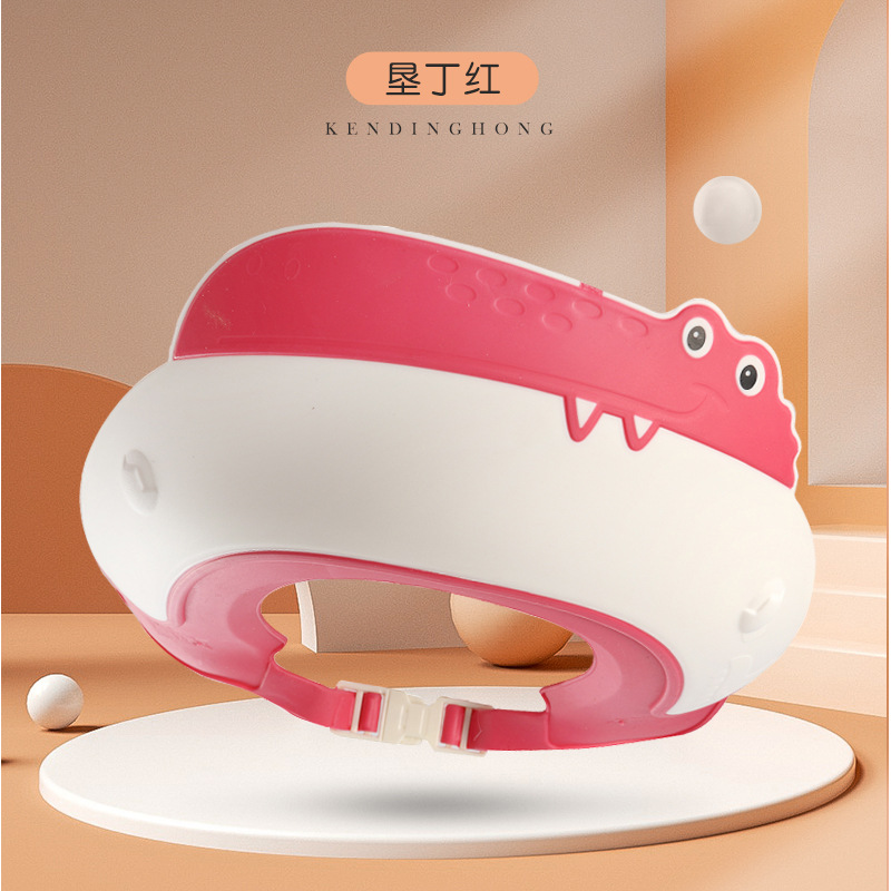 Bonnet de shampoing crocodile rouge