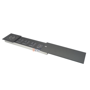 Toma de corriente multifunción con cargador inalámbrico, cubierta deslizante oculta para escritorio - Product Image 4