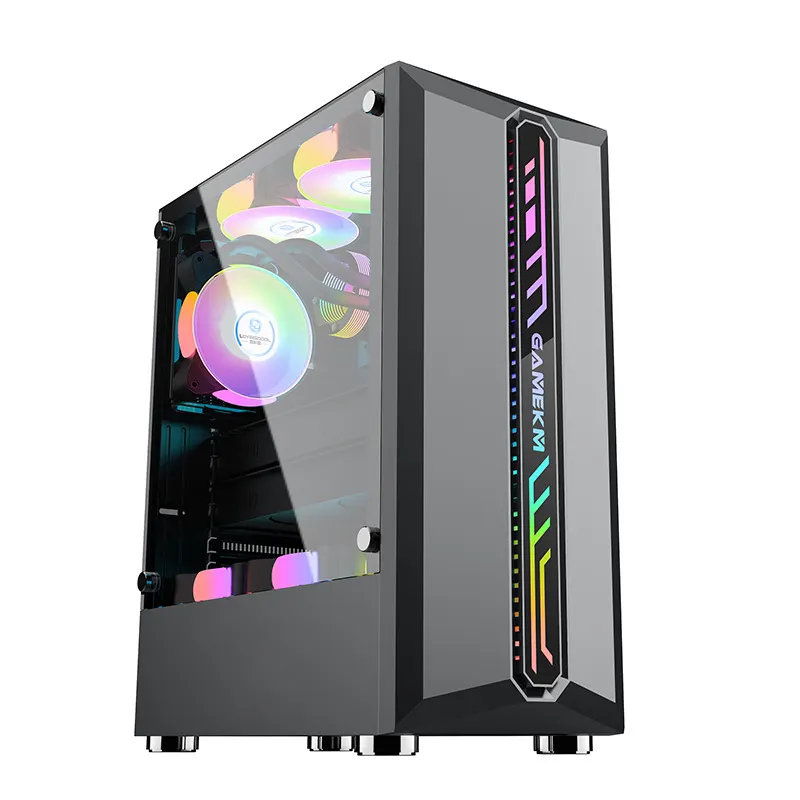 Custodia da gioco per PC più popolare ATX/M-ATX Case e torri per Computer per Desktop USB3.0 OEM personalizzato con pannello effetto luce a specchio