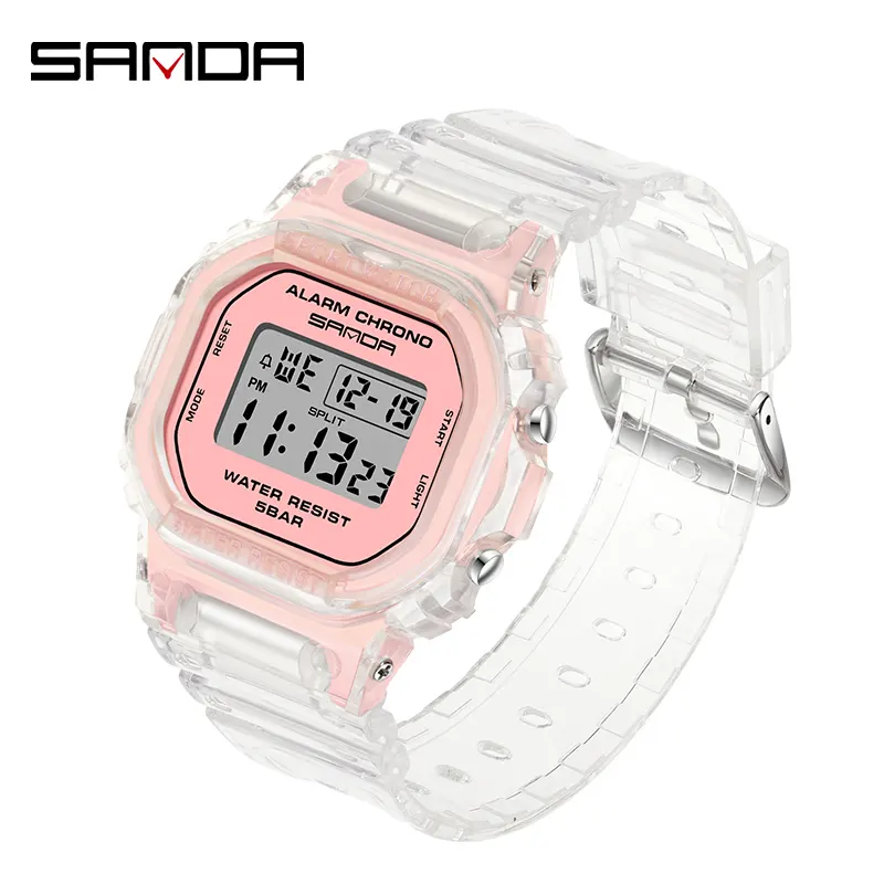 Sanda 2009 Fashion Kids Digitale Horloges Led Waterdichte Functionele Horloge Voor Kinderen Digitale