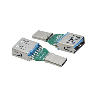 2 To <strong>1</strong> <strong>USB</strong> <strong>3</strong>.<strong>0</strong> <strong>Type</strong> C Male to <strong>USB</strong> <strong>3</strong>.<strong>0</strong> <strong>Type</strong> A Female Adapter with PC Board <strong>Type</strong> C 24 Pin to <strong>USB</strong> A 9 Pin Connector Converter