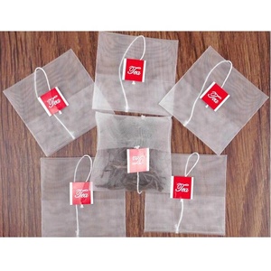 Etiqueta con logotipo personalizado Bolsa de té inversa de nailon vacía con etiqueta de cuerda - Product Image 5