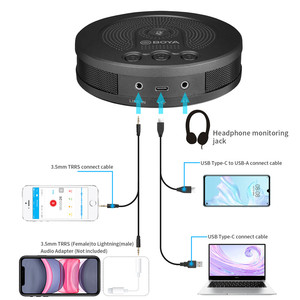BOYA BY-BMM400 çok yönlü mikrofon mikrofon hoparlör ile video konferans için akıllı telefon PC için kullanılan 360 konferans araması - Product Image 1