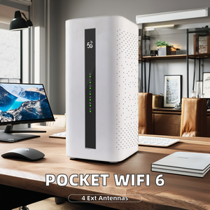 Portable 5G <strong>WiFi</strong> 6 Router 4G/CPE Dual Band Modem 300Mbps Max LAN Data Rate WEP Encryption VOLTE Function for <strong>3G</strong> Applications - Product Image 2