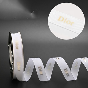 制造商设计师定制色带卷单面加密缎带批发。 - Product Image 2