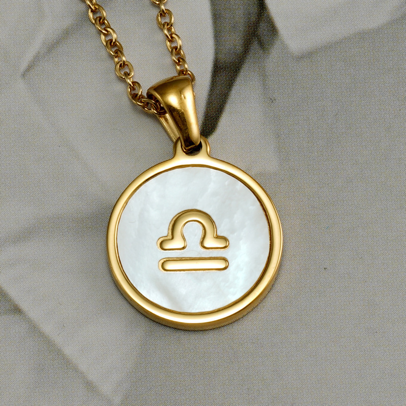 Libra White Round