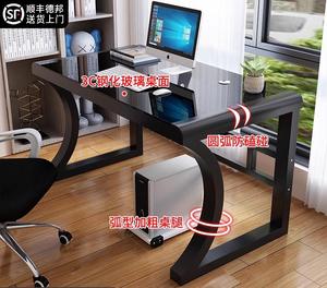Mesa de ordenador ergonómica eléctrica ajustable portátil para dormitorios pequeños, mesa de competición individual con almacenamiento para uso doméstico - Product Image 4