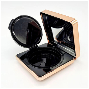 Empty Plastic <strong>Compact</strong> Powder Case With Mirror Facials Cosmetics Foundation Makeup Box - Product Image 2