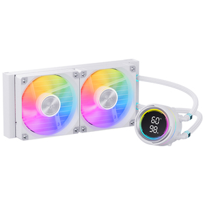 SNOWMAN 240mm ARGB Weißer CPU-Wasser kühl ventilator mit LCD-Display Flüssigkeits kühler für Prozessor 3Pin Power Interface - Product Image 1