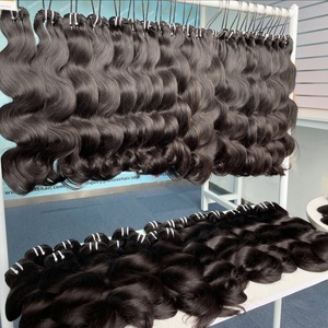 Bundel rambut manusia mentah gelombang dalam bergelombang Kamboja bundel rambut pakan ganda dari Thanh an Hair Vendor - Product Image 1
