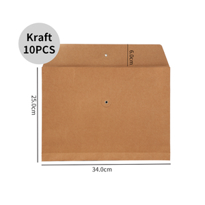 Kraft papier umschlag mit Knopf und Schnur Verschluss papier umschlag mit Schnur band - Product Image 1