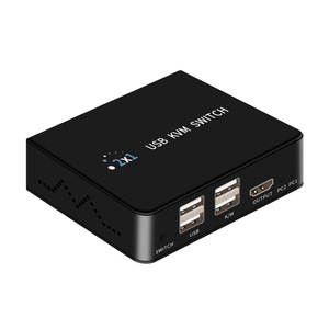 <strong>KVM</strong> <strong>Switch</strong> <strong>1</strong> Monitor 2 Computers USB <strong>Switch</strong> for 2 Computers Share Keyboard Mouse Support UHD 8K @60Hz with 2 USB and 2 HDMI