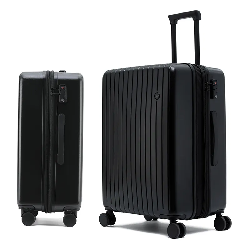 Sacs à bagages de haute qualité personnalisés 18 20 24 28 pouces valise d'embarquement boîte d'embarquement de chariot à coque dure lisse silencieuse