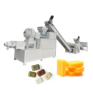 Laundry bar Soap Production Line  300kg/h Fully Automatic Vacuum Plodder Soap Strip Molding Machine Soap Making Machine - Product Image 1