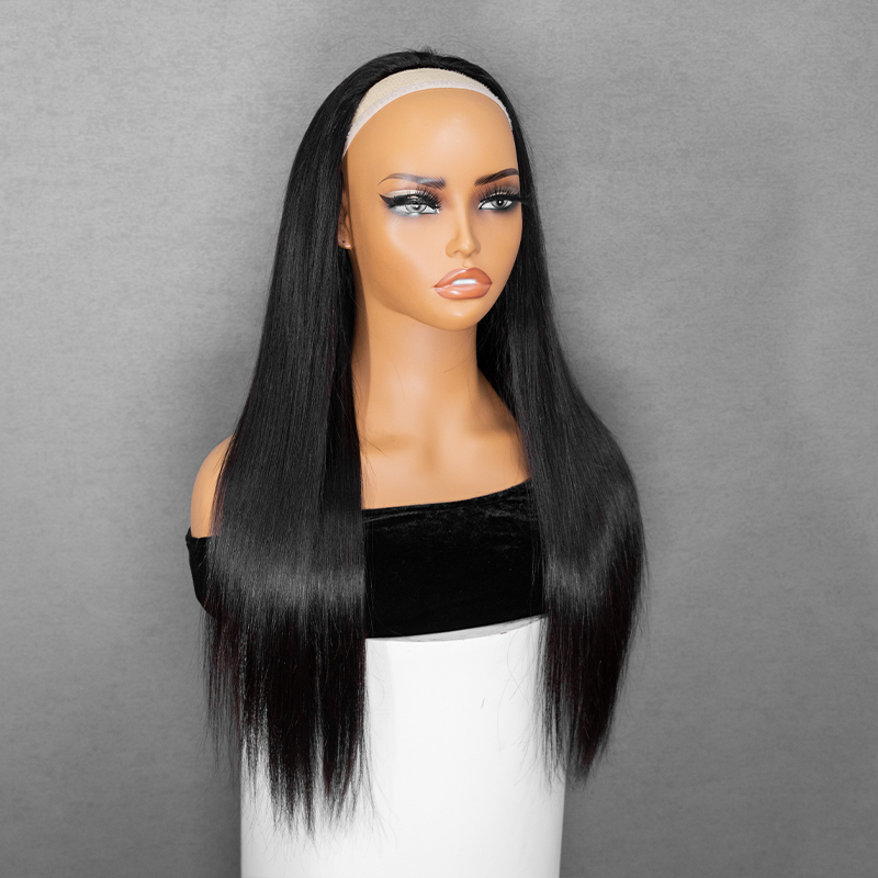 half wig straight