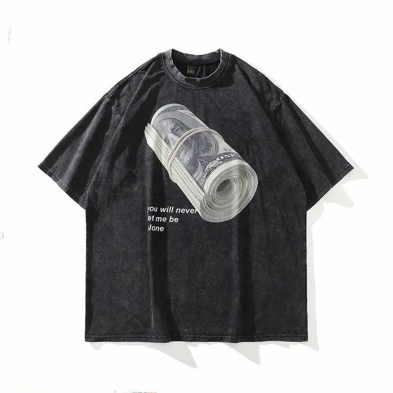 Großhandel benutzer definierte Herren T-Shirt Gedruckte Bilder Hip Hop coole Tops Herren Baumwolle hochwertige Street Wear Sommer Herren bekleidung