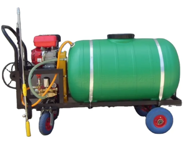 Elección del motor de gasolina: rociador de pesticida comercial de tipo empuje de gasolina, rociador de alta presión para jardín, rociador agrícola