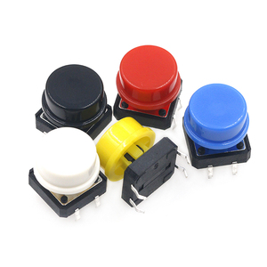 25 pz interruttore a pulsante tattile momentaneo pulsante Micro interruttore 12*12*7.3MM + 25 pz tappo tattile (5 colori) per interruttore Arduino - Product Image 6