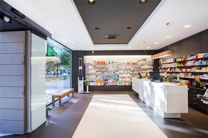 Wooden <strong>Pharmacy</strong> Interior Design for Retail Store Floor Style Display Application for Drugstore and Shelf Use - Product Image 3