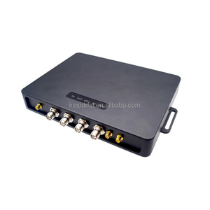 Lector RFID UHF de largo alcance pasivo 4 8 puertos RJ45 WIFI interfaz en serie lector RFID fijo gestión de inventario de almacén