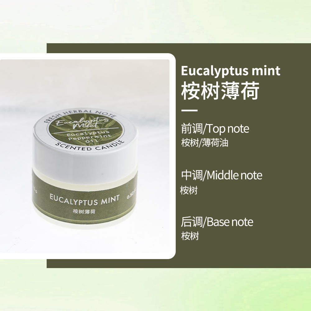 Eucalyptus mint/Sand White