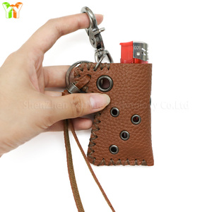 Yy Túi Da Bật Lửa phong cách punk cổ điển nhẹ tay áo bảo vệ Bật lửa cắm trại ngoài trời phụ kiện quà tặng sinh nhật nam - Product Image 3