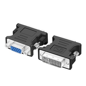 Precio de fábrica Adaptador DVI a VGA DVI Macho a VGA Adaptador hembra 1080P Conector de video 24 + 1 Pin para monitor Proyector de computadora - Product Image 1