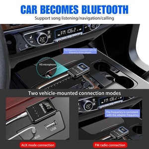 Receptor y transmisor USB A2DP AUX, adaptador inalámbrico con Bluetooth 5,0, conector RCA de 3,5mm, compatible con tarjeta TF, salidas FM para TV, PC y coche - Product Image 4