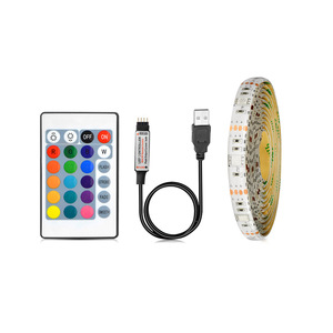 5V <strong>1M</strong> 2M 3Meter 5M Nonwaterproof RGB 5050SMD <strong>Led</strong> Strip Can Change Color for TV Background Lighting With USB IR Controller - Product Image 2