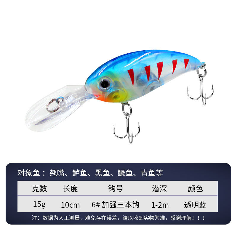 Corps bleu transparent au dos
