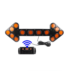 Yeni ağır kamyon araba yönü LED ok uyarı ışığı büyük LED Strobe ok panoları ile kablosuz kontrol kutusu - Product Image 1