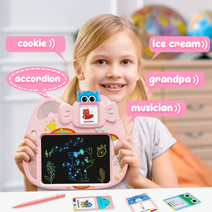 Montessori 2-in-1 giocattolo per l'apprendimento cognitivo schede Flash parlanti e tavoletta per scrivere LCD per bambini - Product Image 3