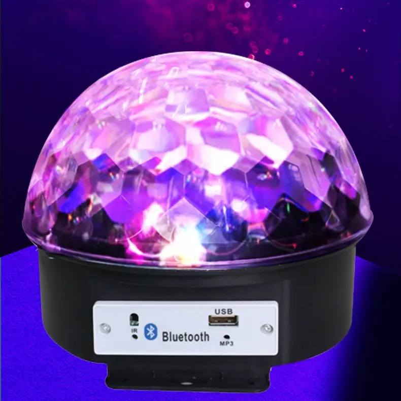 Пульт дистанционного управления RGB цветной лазерный светодиодный шар KTV, Клубная сцена, диско-вечеринка, диджейский бар, танцевальная Волшебная Вращающаяся лампа, музыкальный плеер, MP3