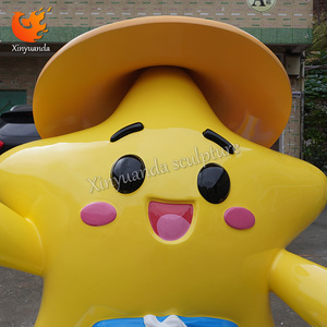 Dễ thương phim hoạt hình hình ảnh ngôi sao Điêu Khắc sợi thủy tinh sợi thủy tinh cửa trang trí cho trung tâm mua sắm sợi thủy tinh gia cố nhựa thủ công mỹ nghệ - Product Image 5