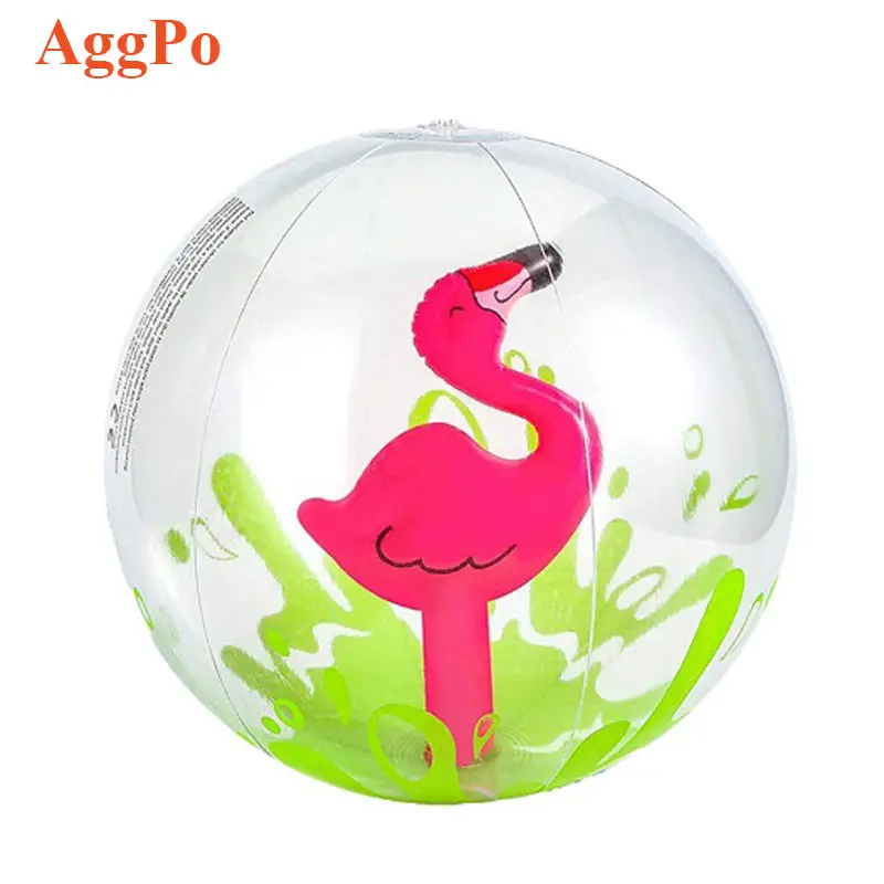 Amazon Playing Water Toy Ball Inflatable Beach Ball Children Swimming Toy Flamingo Unicorn Ball Wholesale